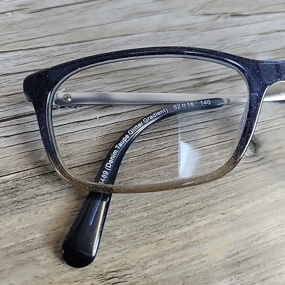 COACH NEW YORK HC6110 5489 Denim Taupe Glitter Gradient Eyeglass Frame 52-16-140